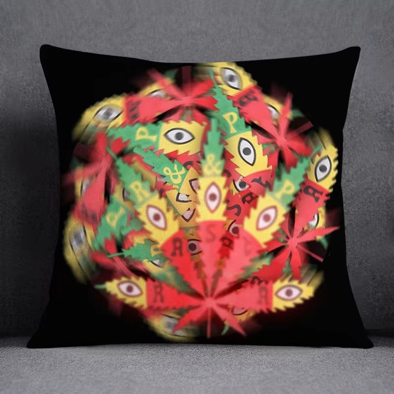 45*45 Cm Bob Weed Asaba ASABA Theme Pillow Set Decoration Green Leaf Throw as Home Box