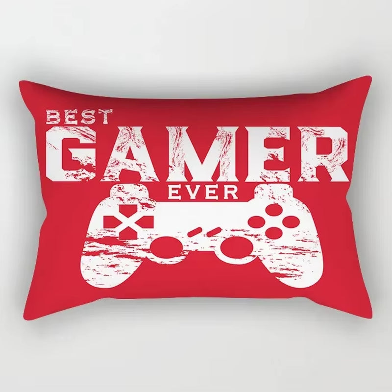 Classic Game Console Cartoon Print Pillow Cover Sofa Rectangular Retro Hot Video Cushion