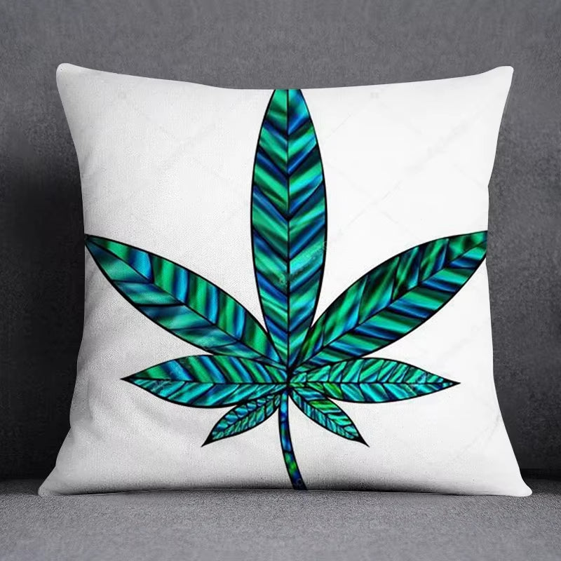 45*45 Cm Bob Weed Asaba ASABA Theme Pillow Set Decoration Green Leaf Throw as Home Box