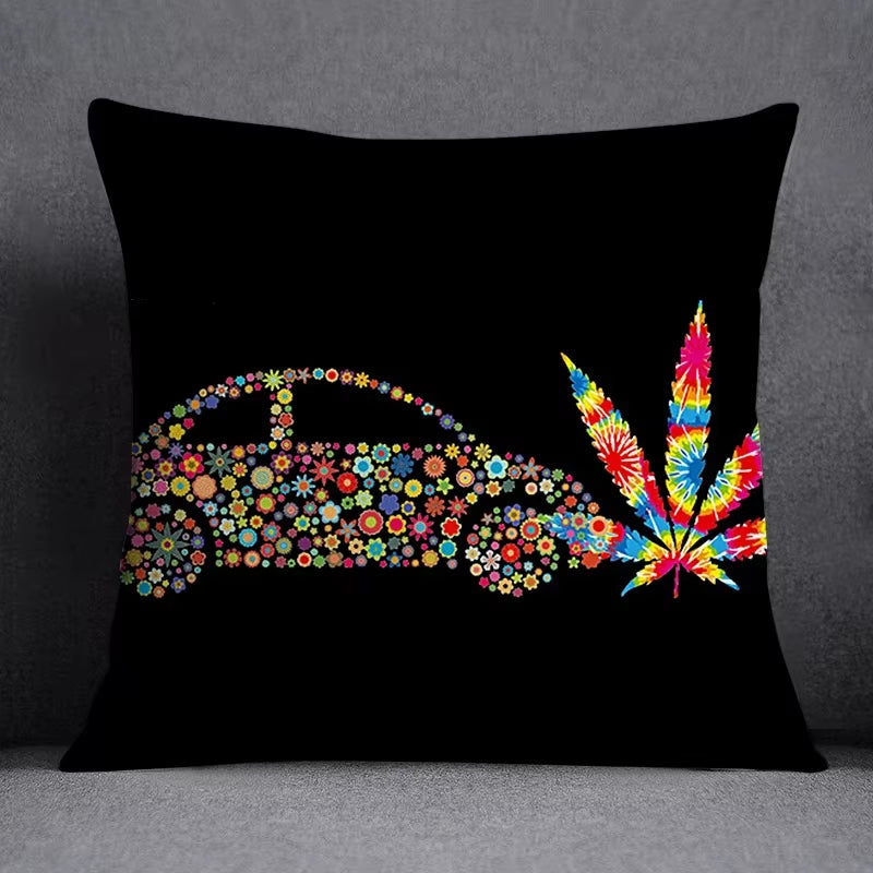 45*45 Cm Bob Weed Asaba ASABA Theme Pillow Set Decoration Green Leaf Throw as Home Box