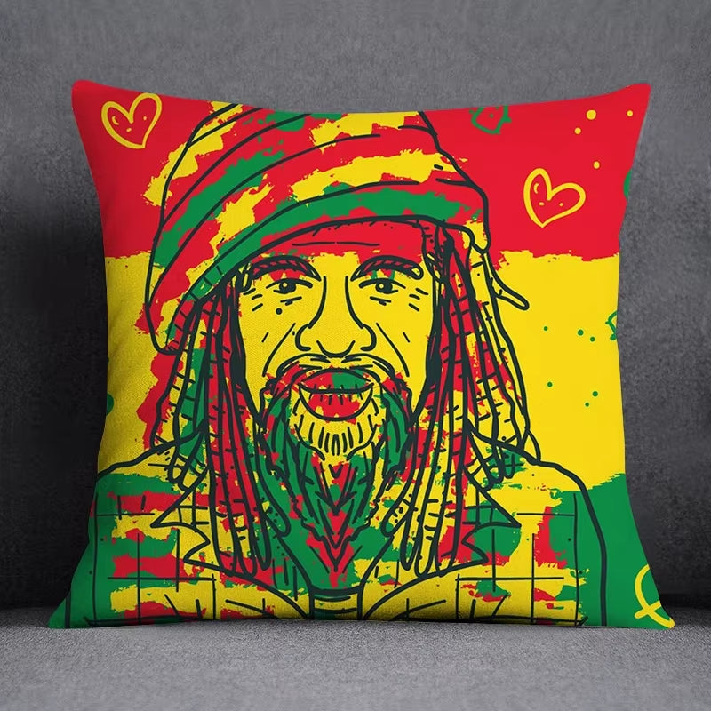 45*45 Cm Bob Weed Asaba ASABA Theme Pillow Set Decoration Green Leaf Throw as Home Box