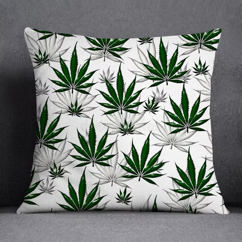 45*45 Cm Bob Weed Asaba ASABA Theme Pillow Set Decoration Green Leaf Throw as Home Box