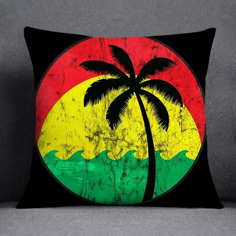 45*45 Cm Bob Weed Asaba ASABA Theme Pillow Set Decoration Green Leaf Throw as Home Box