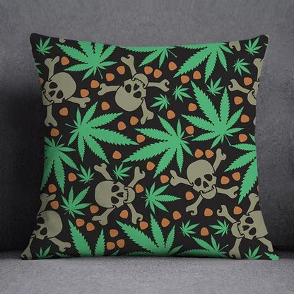 45*45 Cm Bob Weed Asaba ASABA Theme Pillow Set Decoration Green Leaf Throw as Home Box