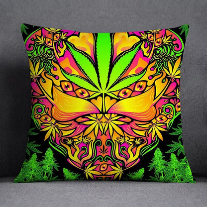 45*45 Cm Bob Weed Asaba ASABA Theme Pillow Set Decoration Green Leaf Throw as Home Box