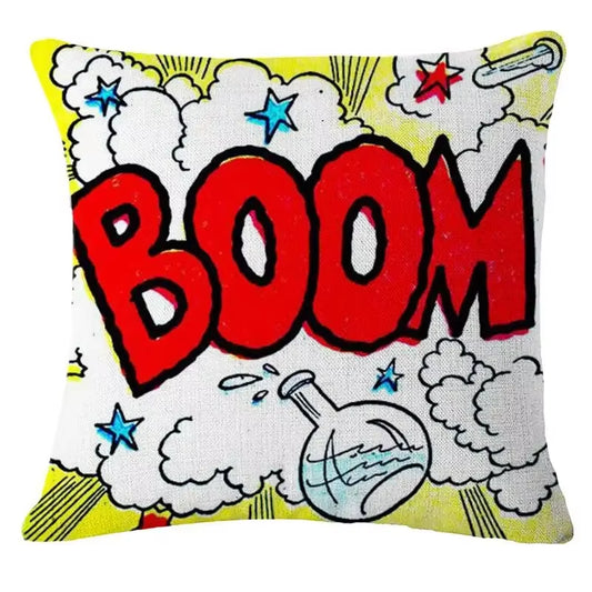 Cartoon 45X45CM Pillowcase Sofa Chair Bed Living Room Decorative Pillowcase Pop Art Cushion Cover Polyester