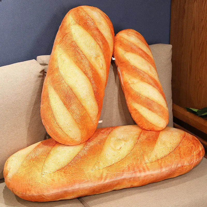 French Bread Plush Pillow: The Softest Baguette Buddy for Snuggles and Naps!