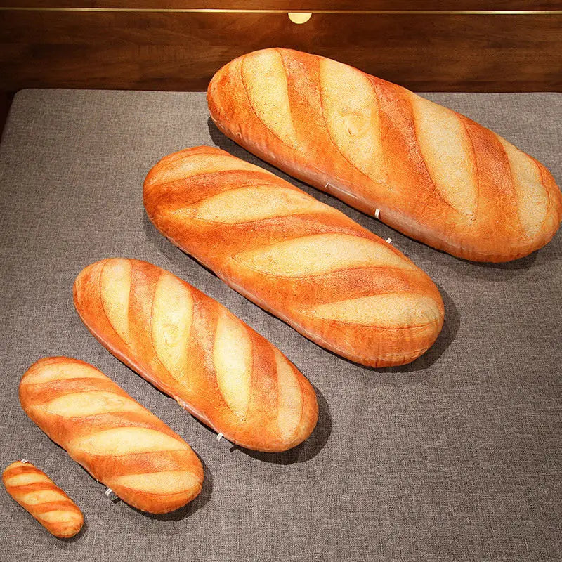 French Bread Plush Pillow: The Softest Baguette Buddy for Snuggles and Naps!