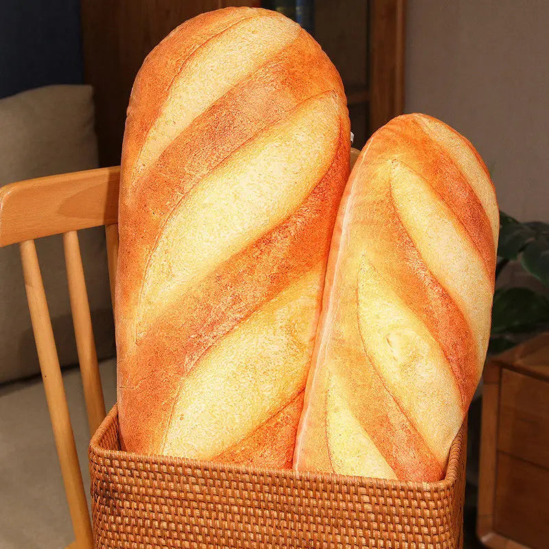 French Bread Plush Pillow: The Softest Baguette Buddy for Snuggles and Naps!