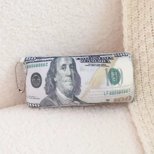 Two Sizes U.S. Dollar Plush Pillow Stuffed Currency Long Cushion Sleeping Bolster Head Support Plushie Present