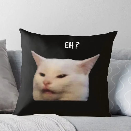 Smudge the Cat, Table Cat -Funny Memes Throw Pillow Sofa Cushions Custom Cushion Pillow